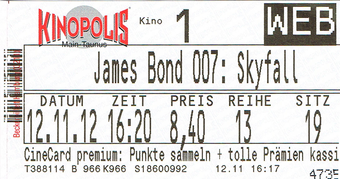 007 – Skyfall (Kino)